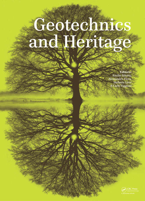 Book cover of Geotechnics and Heritage: Case Histories (1)