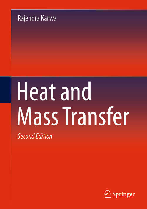 Book cover of Heat and Mass Transfer (2nd ed. 2020)