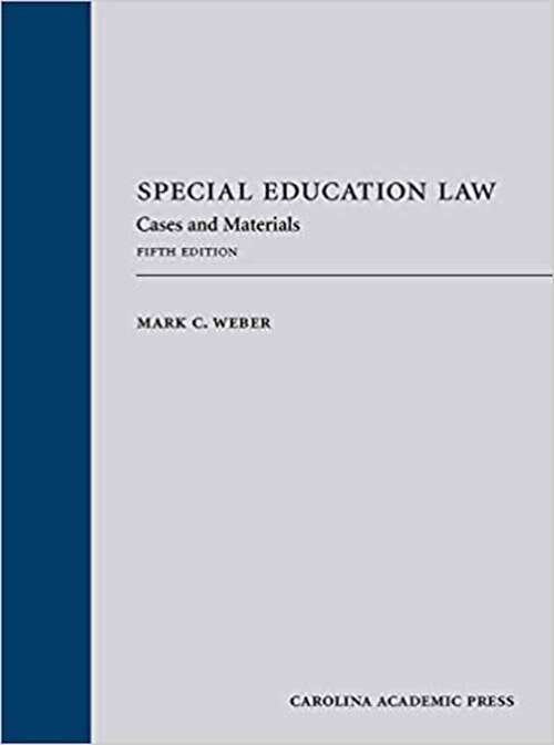 Book cover of Special Education Law: Cases and Materials (Fifth Edition)