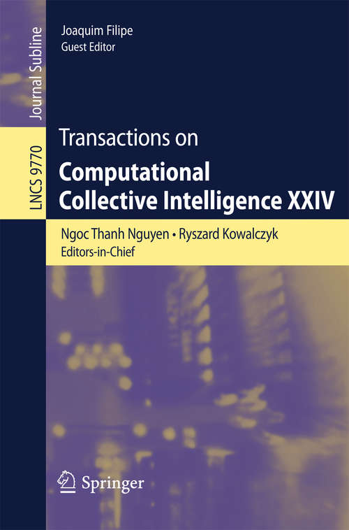 Book cover of Transactions on Computational Collective Intelligence XXIV