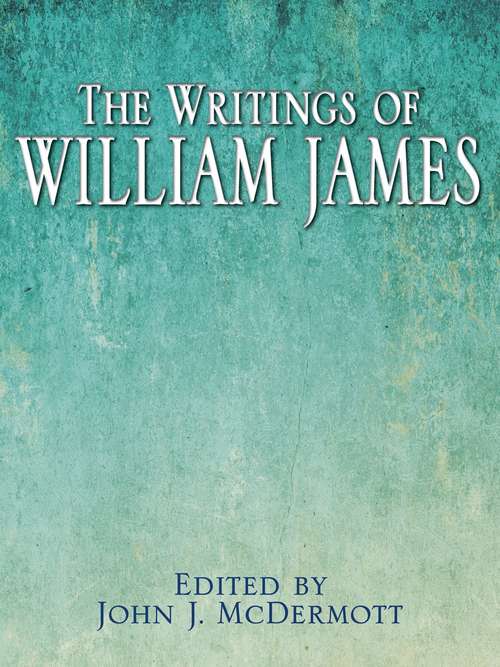 Book cover of The Writings of William James
