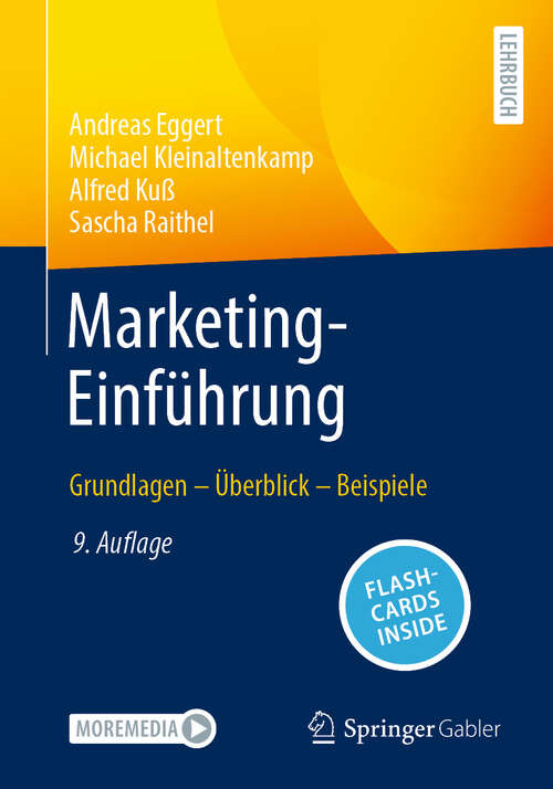 Book cover of Marketing-Einführung: Grundlagen - Überblick - Beispiele (9. Auflage 2025)