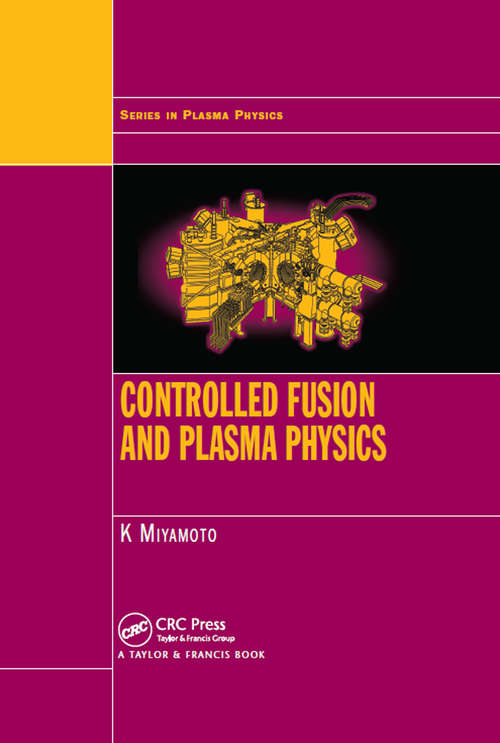 Book cover of Controlled Fusion and Plasma Physics (1)