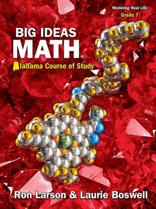 Book cover of Big Ideas Math Alabama 2022 Grade 7