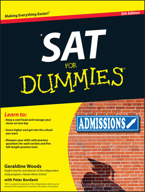 Book cover of SAT For Dummies