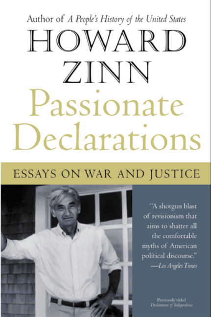 Book cover of Passionate Declarations: Essays on War and Justice