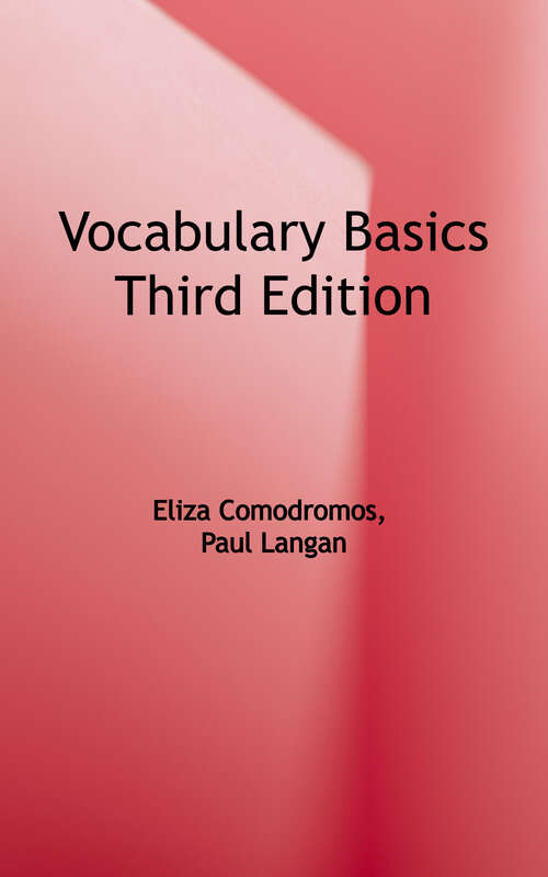 Book cover of Vocabulary Basics, Third Edition (Third Edition)