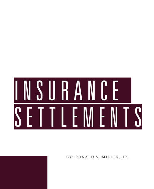 Book cover of Insurance Settlements