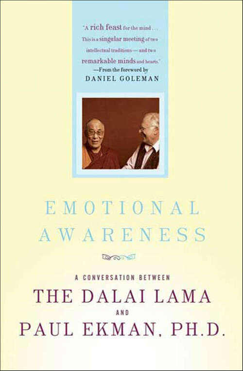 Book cover of Emotional Awareness: A Conversation Between the Dalai Lama and Paul Ekman, Ph.D.