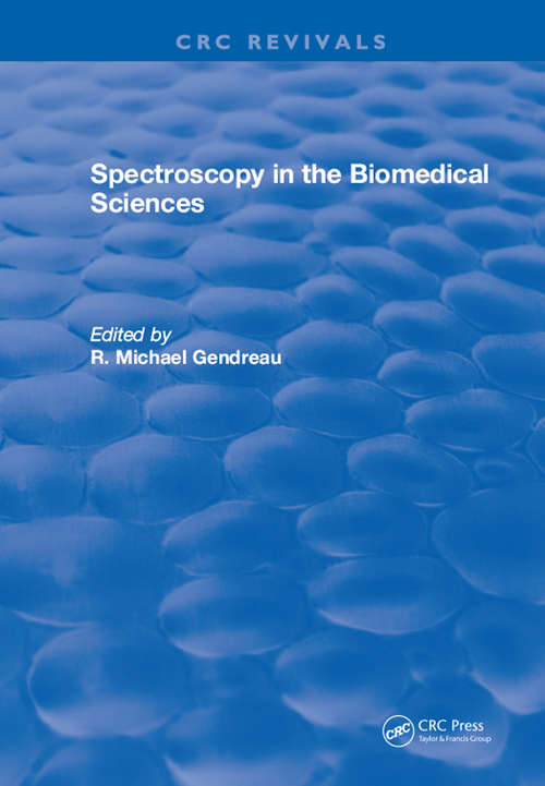 Book cover of Spectroscopy in the Biomedical Sciences