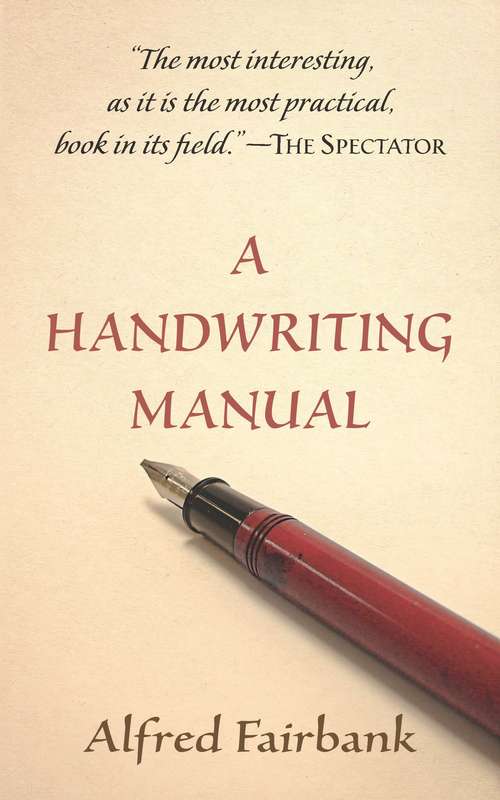 Book cover of A Handwriting Manual