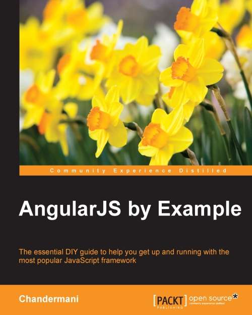 Book cover of AngularJS by Example