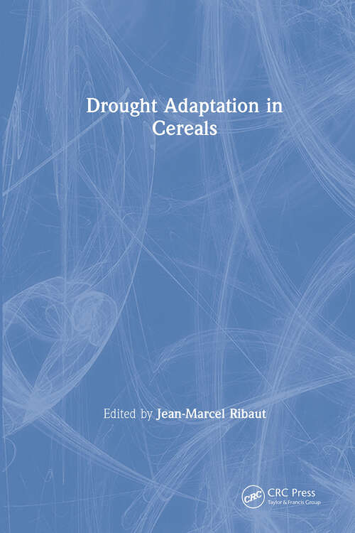 Book cover of Drought Adaptation in Cereals