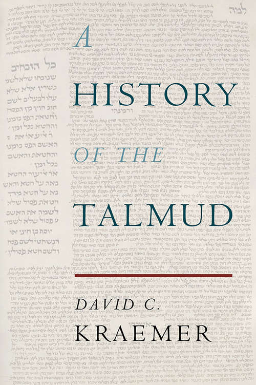 Book cover of A History of the Talmud