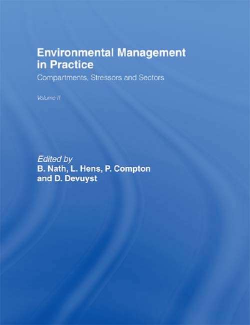 Book cover of Environmental Management in Practice: Compartments, Stressors and Sectors