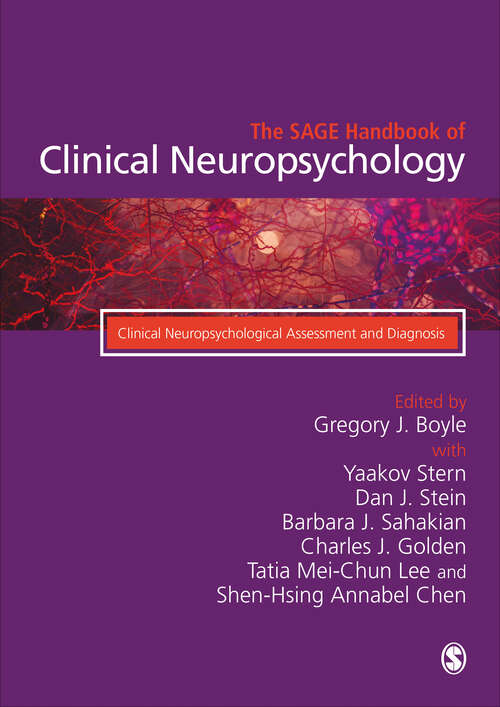Book cover of The SAGE Handbook of Clinical Neuropsychology: Clinical Neuropsychological Assessment and Diagnosis