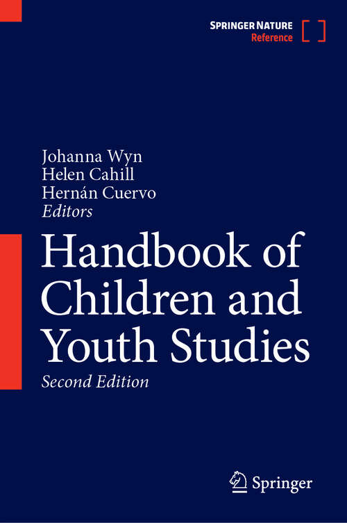 Book cover of Handbook of Children and Youth Studies (Second Edition 2024)