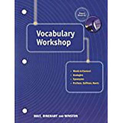 Book cover of Vocabulary Workshop: Element of Language (Grade 9, 3rd Course)