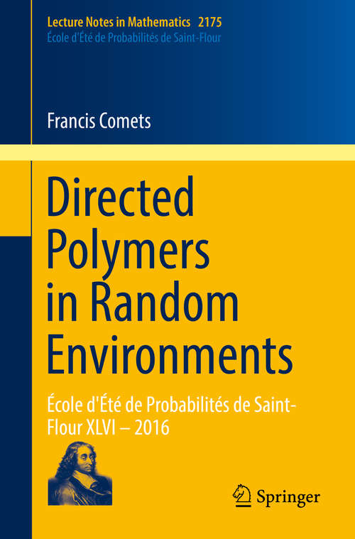 Book cover of Directed Polymers in Random Environments