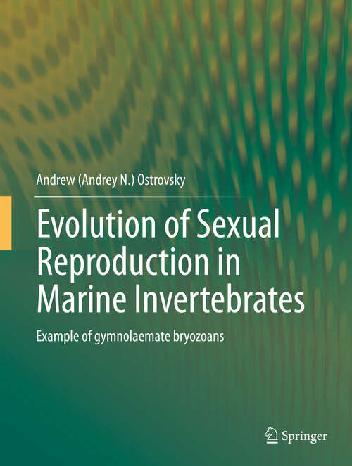 Book cover of Evolution of Sexual Reproduction in Marine Invertebrates