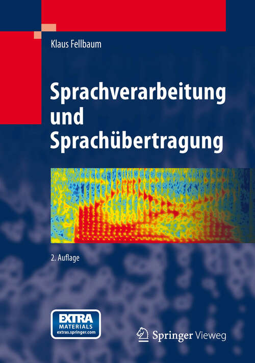 Book cover of Sprachverarbeitung und Sprachübertragung