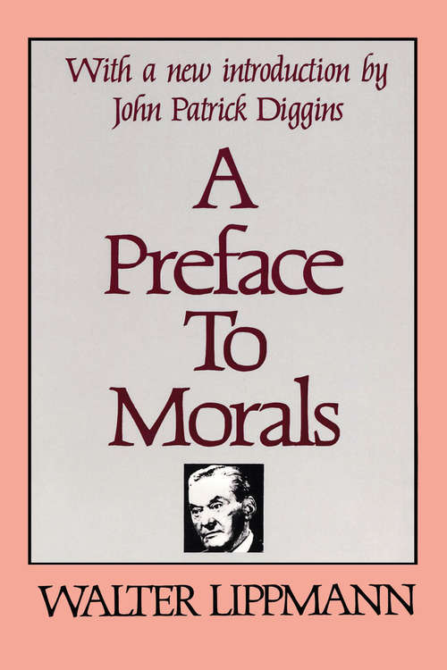 Book cover of A Preface to Morals