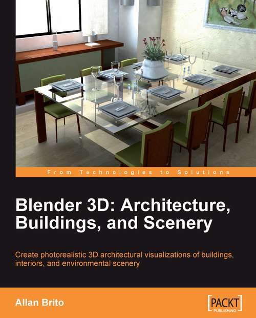 Book cover of Blender 3D Architecture, Buildings, and Scenery