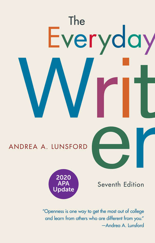 Book cover of The Everyday Writer: with a 2020 APA Update (5)