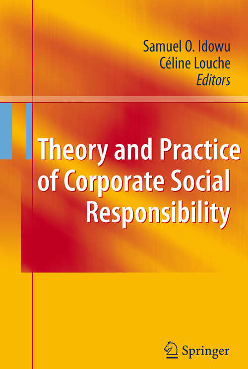 Book cover of Theory and Practice of Corporate Social Responsibility