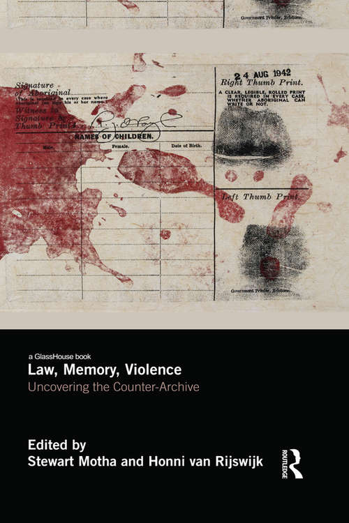 Book cover of Law, Memory, Violence: Uncovering the Counter-Archive