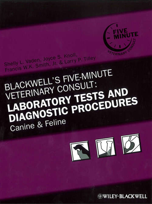 Book cover of Blackwell's Five-Minute Veterinary Consult: Canine and Feline (5)