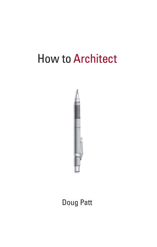 Book cover of How to Architect