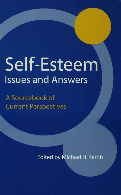 Book cover of Self-Esteem Issues and Answers: A Sourcebook of Current Perspectives