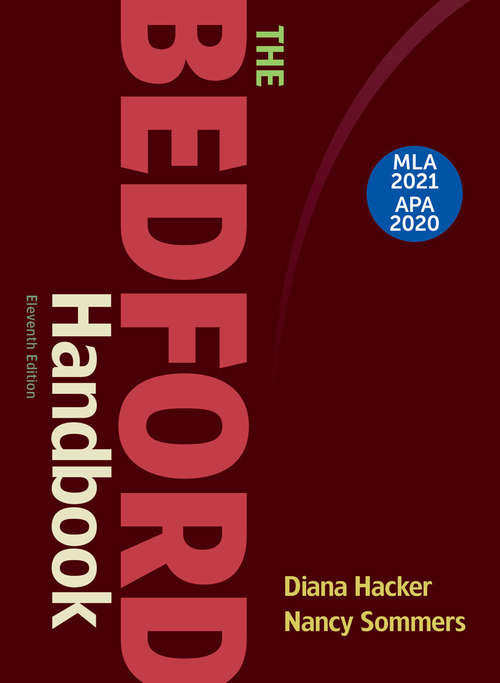 Book cover of The Bedford Handbook with 2020 APA and 2021 MLA Updates (Eleventh Edition)