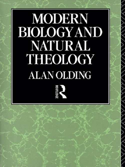 Book cover of Modern Biology & Natural Theology