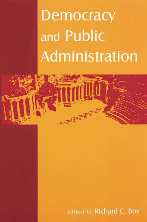 Book cover of Democracy and Public Administration