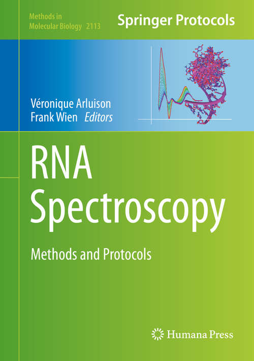 Book cover of RNA Spectroscopy: Methods and Protocols (1st ed. 2020) (Methods in Molecular Biology #2113)