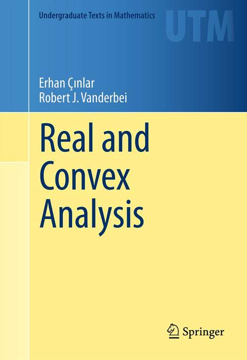 Book cover of Real and Convex Analysis