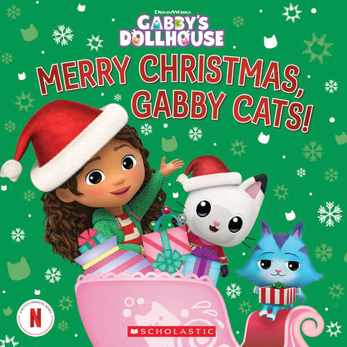 Book cover of Merry Christmas, Gabby Cats! (Gabby's Dollhouse Storybook)