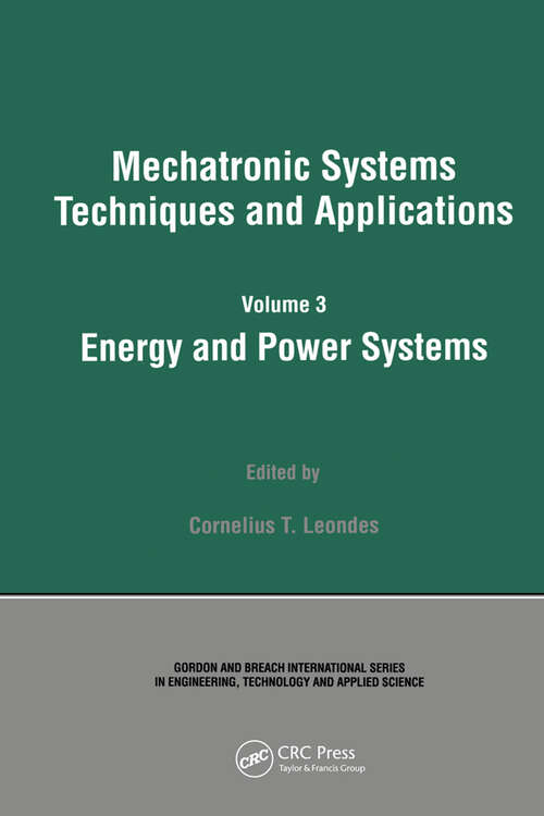 Book cover of Energy and Power Systems