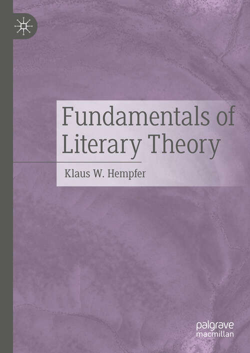 Book cover of Fundamentals of Literary Theory (2024)