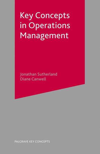 Book cover of Key Concepts in Operations Management