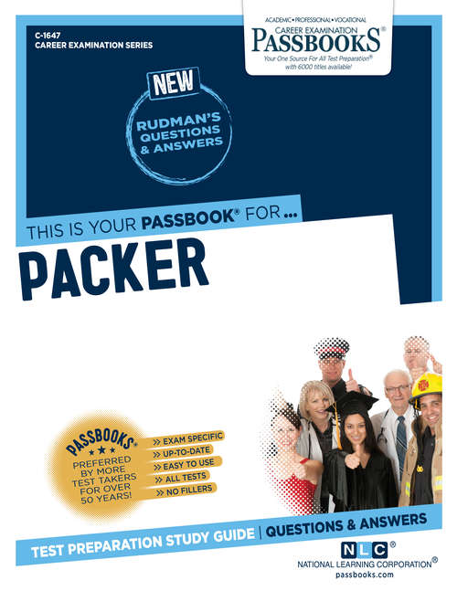 Book cover of Packer: Passbooks Study Guide (Career Examination Series)