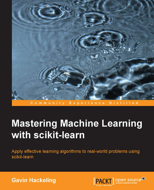 Book cover of Mastering Machine Learning with scikit-learn