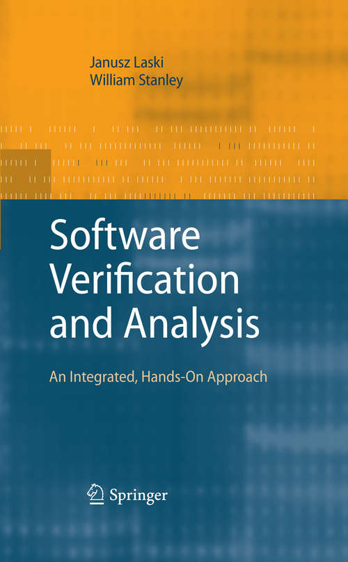 Book cover of Software Verification and Analysis