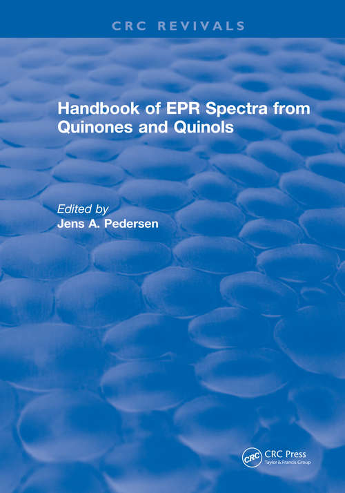 Book cover of Handbook of EPR Spectra from Quinones and Quinols