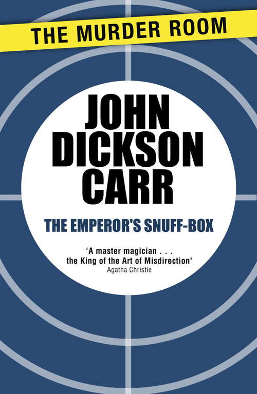 Book cover of The Emperor's Snuff-Box (Murder Room #628)