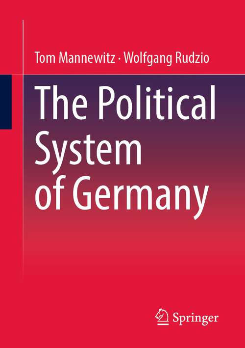 Book cover of The Political System of Germany (1st ed. 2023)