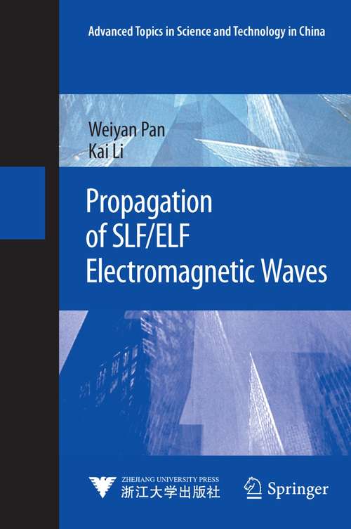 Book cover of Propagation of SLF/ELF Electromagnetic Waves