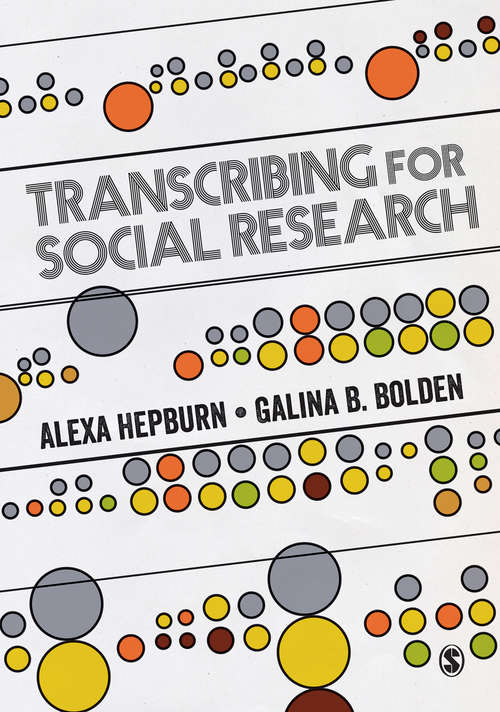 Book cover of Transcribing for Social Research